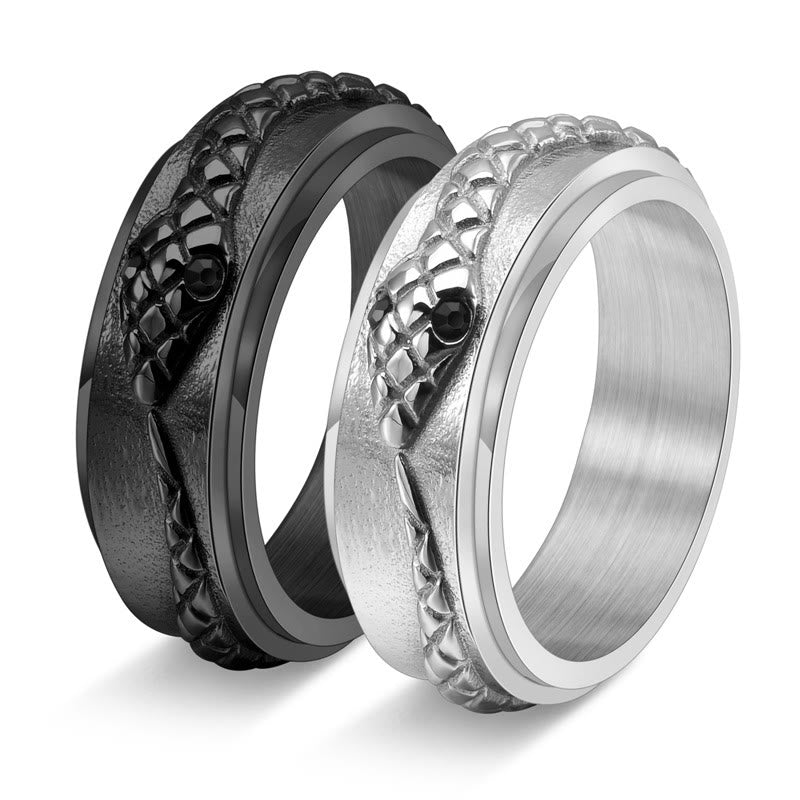 WorldNorse Snake Rotatable Ring