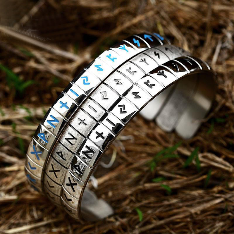 WorldNorse Runes Viking Bangle Bracelet