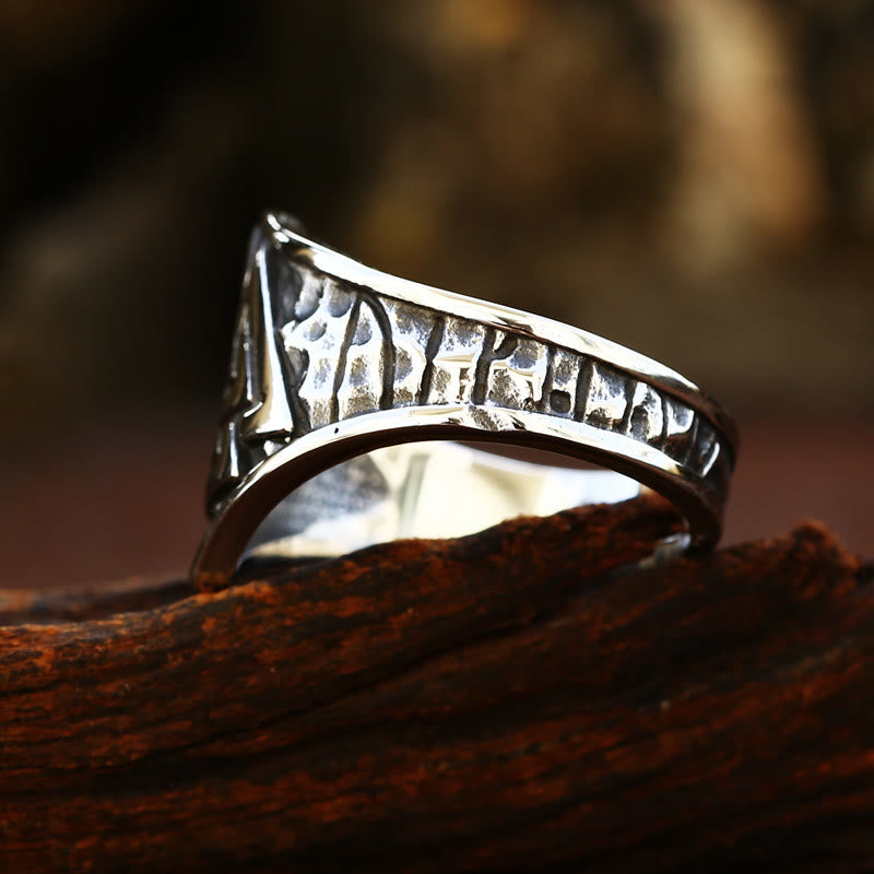 WorldNorse Valknut Stainless Steel Ring