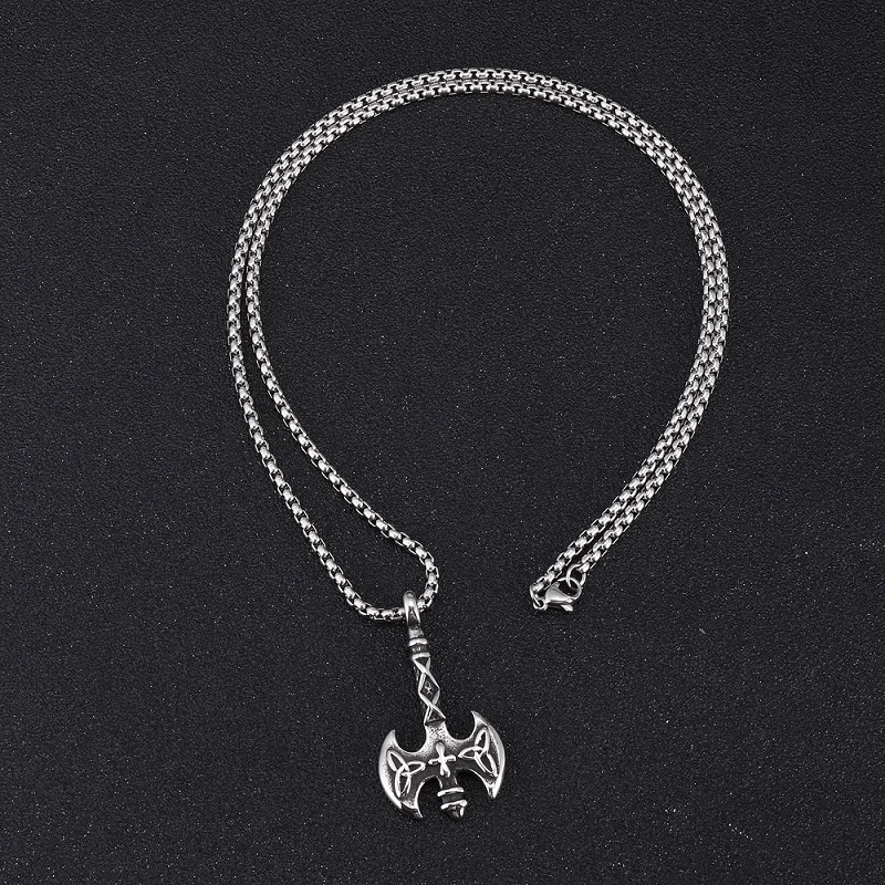 WorldNorse Viking Axe With Triquetra Necklace - image 2