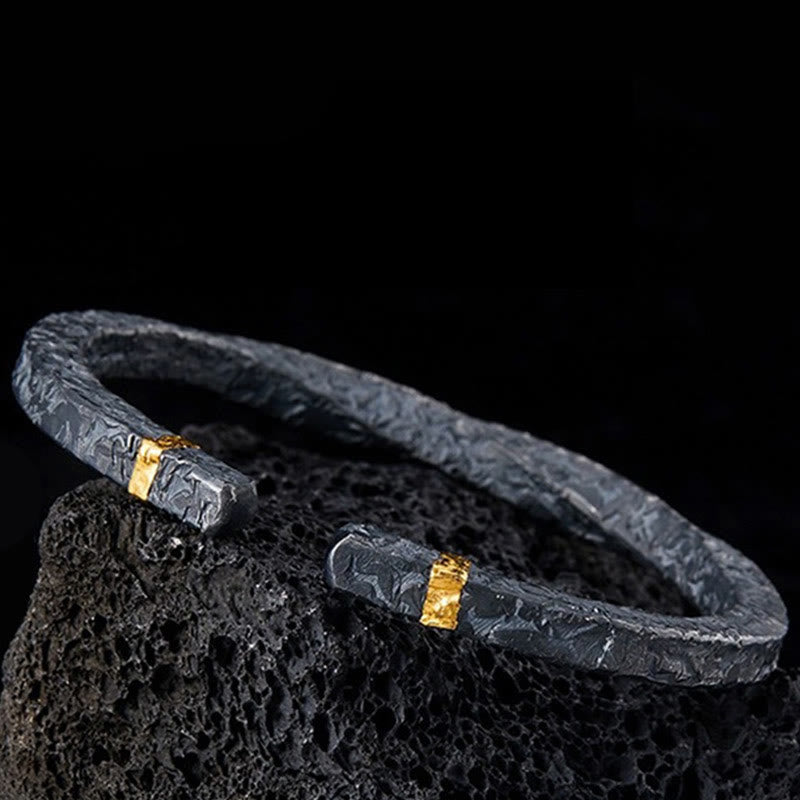 WorldNorse Flowing Fire Gold Inlay Adjustable Bracelet / Ring