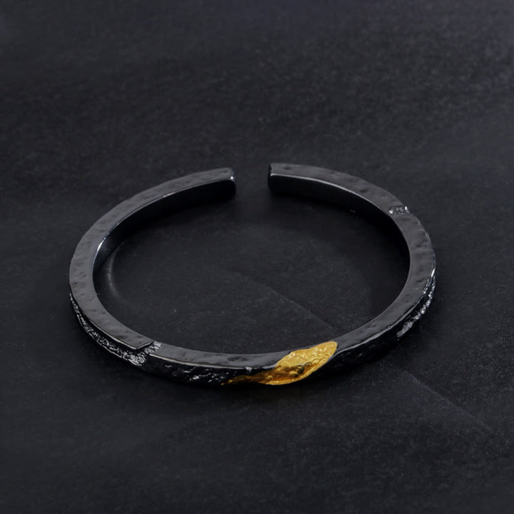 Flash Sale - Flowing Fire Gold Inlay Adjustable Bracelet / Ring