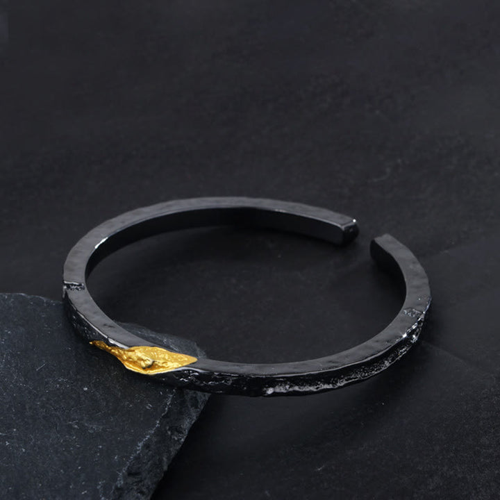 WorldNorse Flowing Fire Gold Inlay Adjustable Bracelet / Ring