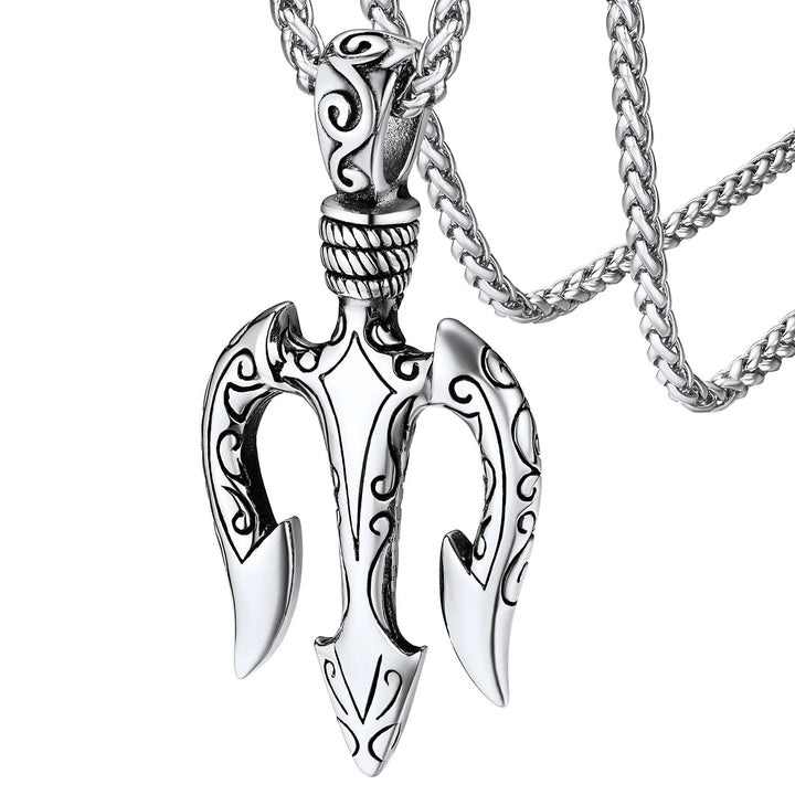 WorldNorse "Power and Courage" Poseidon Trident Necklace - image 7