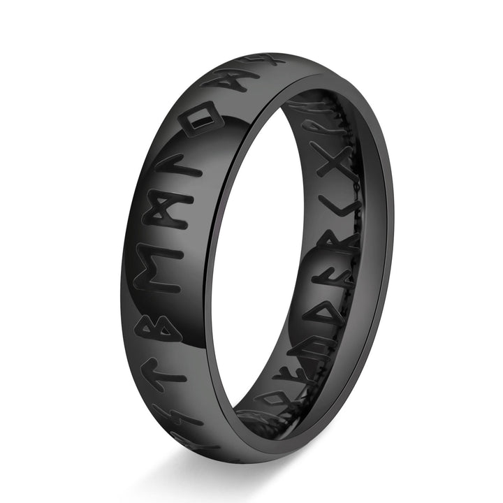 WorldNorse Viking Rune Stainless Steel Classic Ring