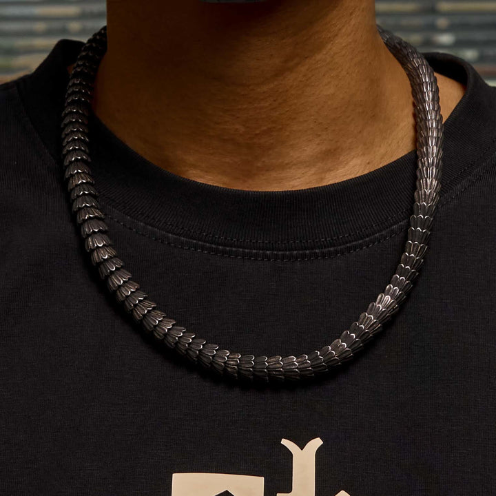 WorldNorse Vintage Stainless Steel Snake Chain Necklace & Bracelet - image 5