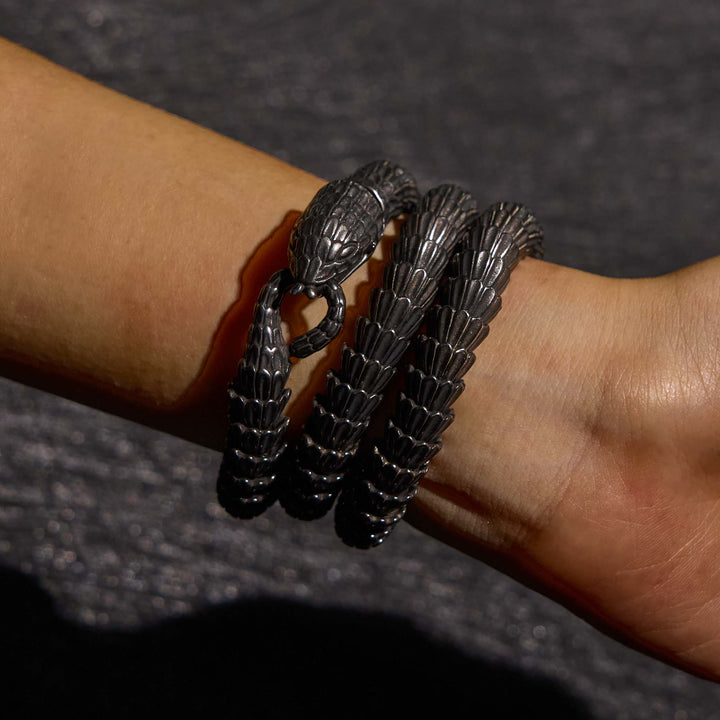 WorldNorse Vintage Stainless Steel Snake Chain Necklace & Bracelet - image 4