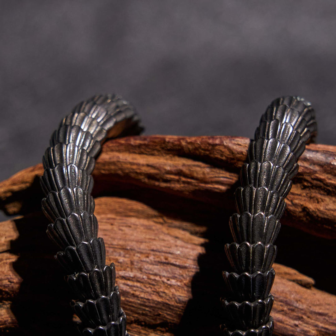 WorldNorse Vintage Stainless Steel Snake Chain Necklace & Bracelet - image 8