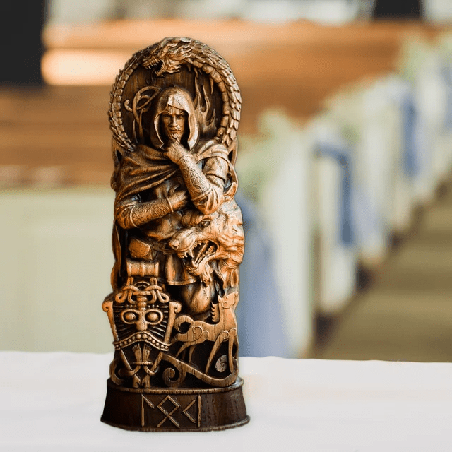 WorldNorse Viking God Loki Resin Sculpture - image 4