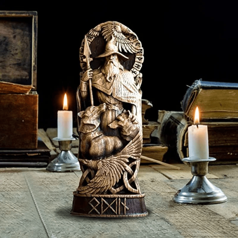 WorldNorse God Odin The Allfather Sculpture - image 1