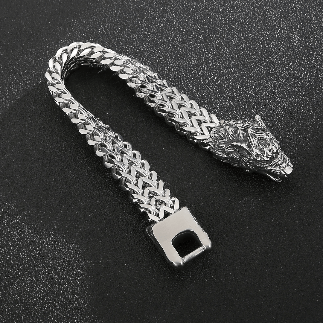 WorldNorse Wolf Head Stainless Steel Bracelet - image 6
