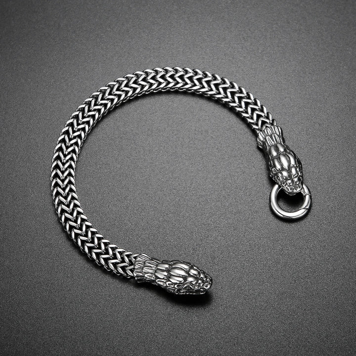 WorldNorse Double Snake Head Steel Bracelet - image 8