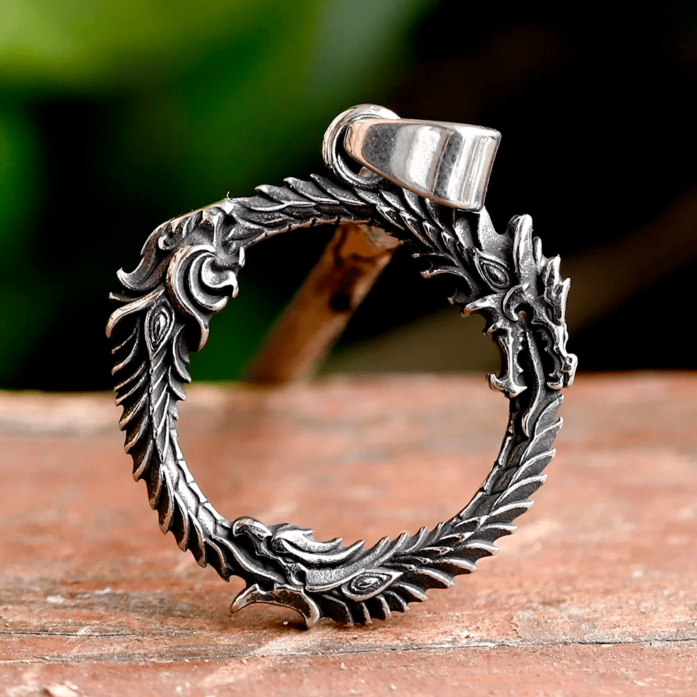 WorldNorse Domineering Three-headed Dragon Necklace - image 4