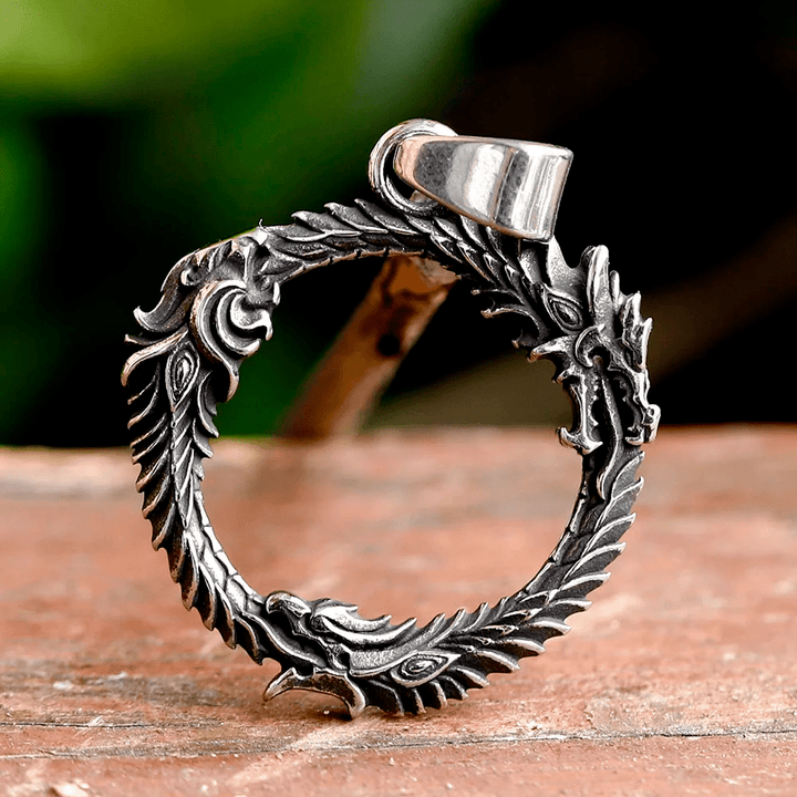 WorldNorse Domineering Three-headed Dragon Necklace - image 4