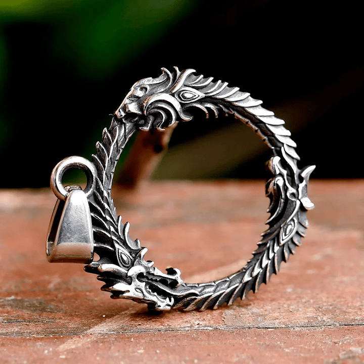 WorldNorse Domineering Three-headed Dragon Necklace - image 3