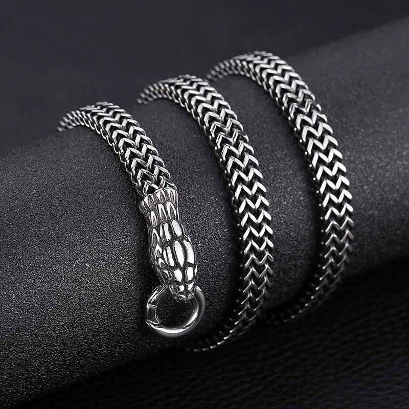 WorldNorse Double Snake Head Animal Necklace - image 10