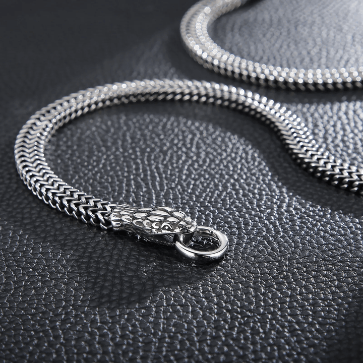 WorldNorse Double Snake Head Animal Necklace - image 9