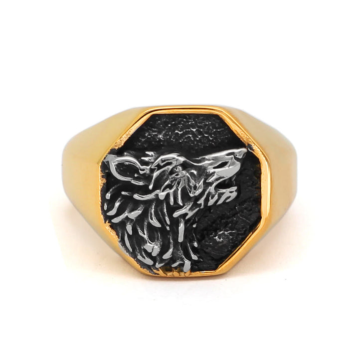 WorldNorse Odin's Wolf Fenrir Signet Ring