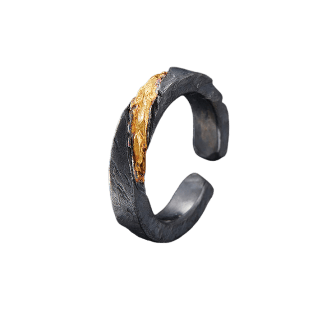 WorldNorse Flowing Fire Gold Inlay Adjustable Bracelet / Ring