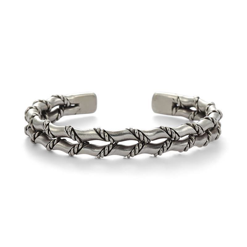 WorldNorse Double Twisted Bamboo Open Bracelet - image 5