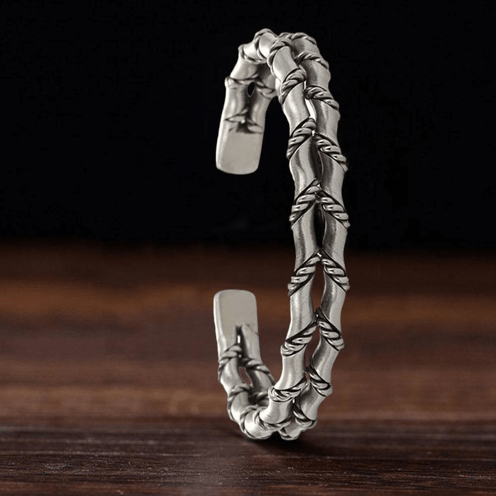 WorldNorse Double Twisted Bamboo Open Bracelet - image 2