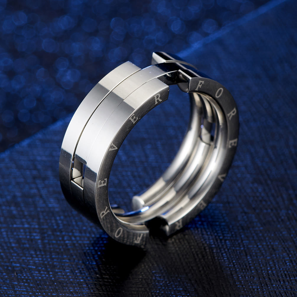 WorldNorse Unique Kissing Fish Transforming Ring To Necklace