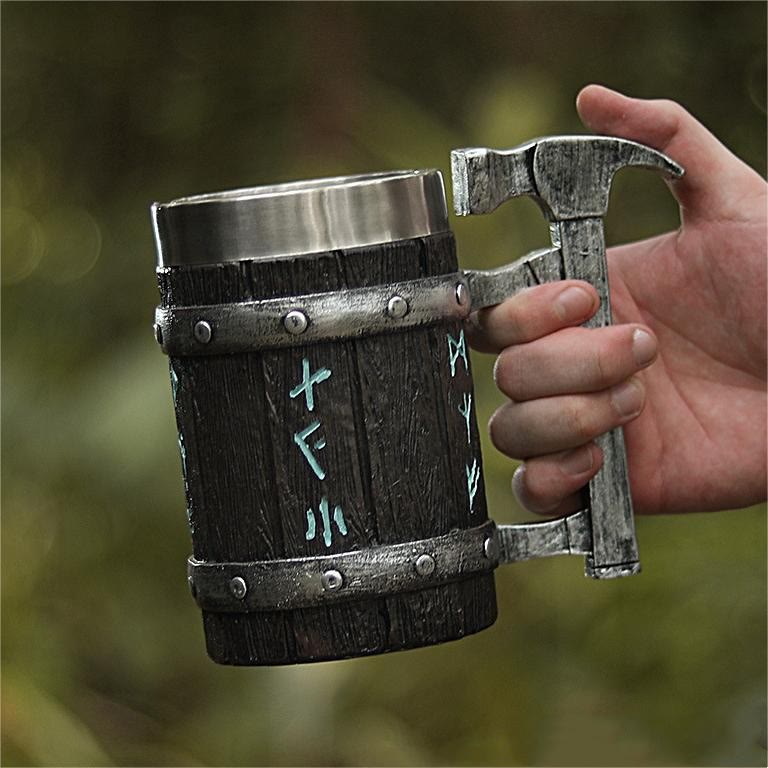 WorldNorse Nordic Viking Rune Hammer Mug - image 10