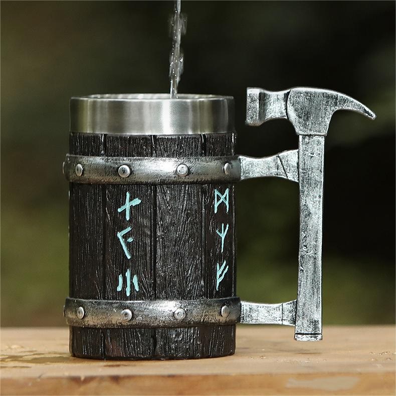 WorldNorse Nordic Viking Rune Hammer Mug - image 2