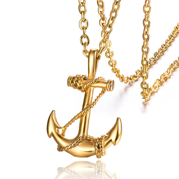 WorldNorse Vintage Anchor Necklace
