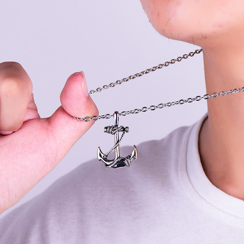 WorldNorse Vintage Anchor Necklace