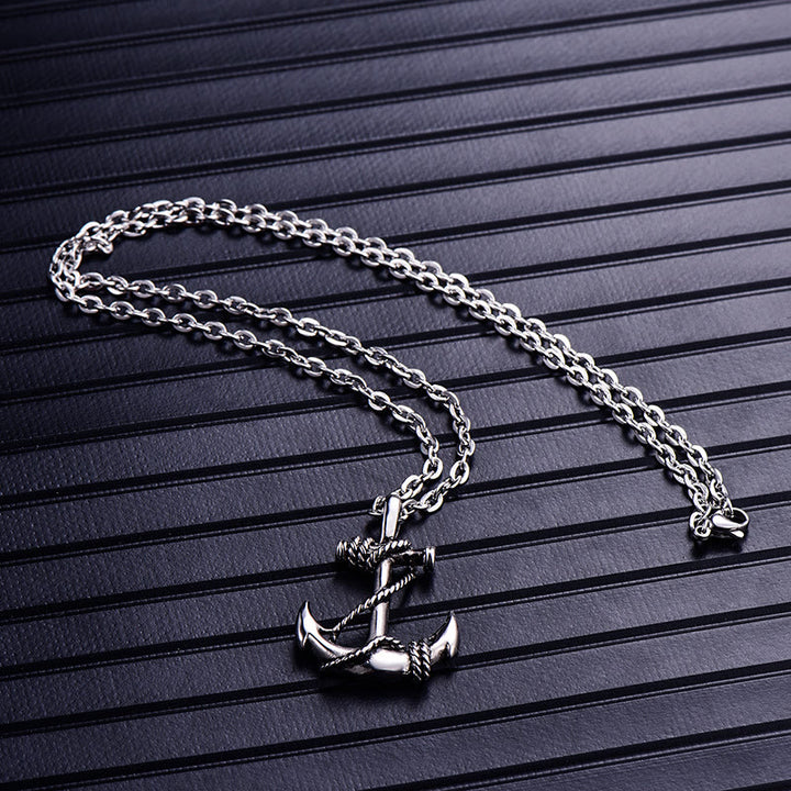WorldNorse Vintage Anchor Necklace