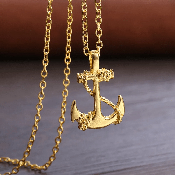 WorldNorse Vintage Anchor Necklace