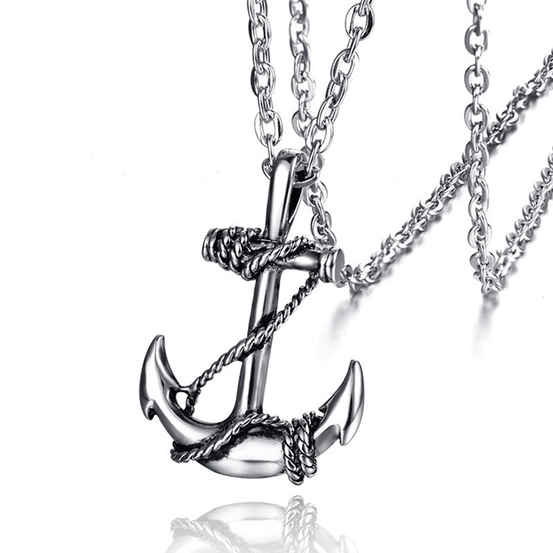 WorldNorse Vintage Anchor Necklace