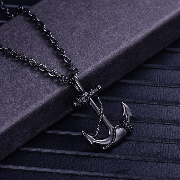 WorldNorse Vintage Anchor Necklace