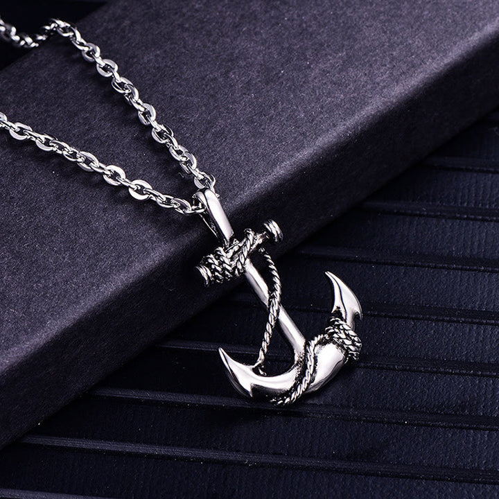 WorldNorse Vintage Anchor Necklace