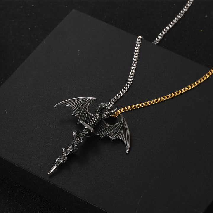 WorldNorse Pterosaur Sword Flying Dragon Necklace - image 3