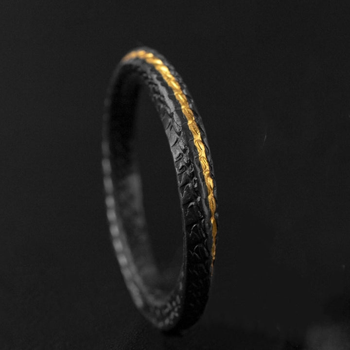 WorldNorse Eternal Companion Ring - Black&Gold - image 1