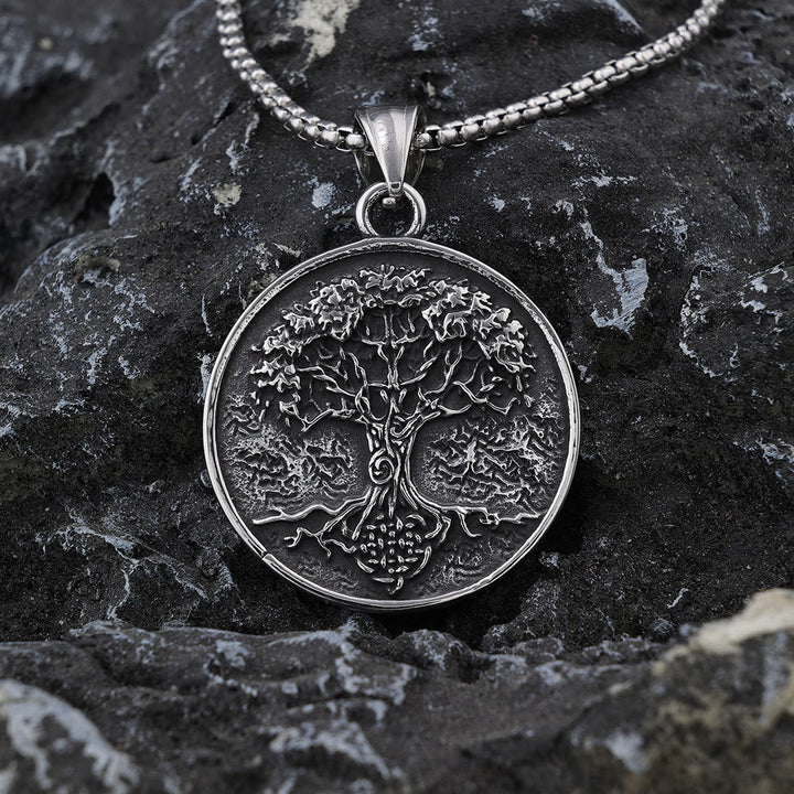 WorldNorse Viking Yggdrasil Tree Of Life Necklace - Silver - image 1