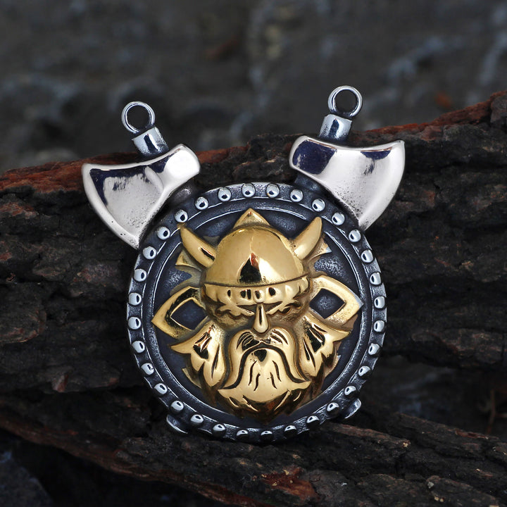 WorldNorse Viking Odin Double Axes Necklace