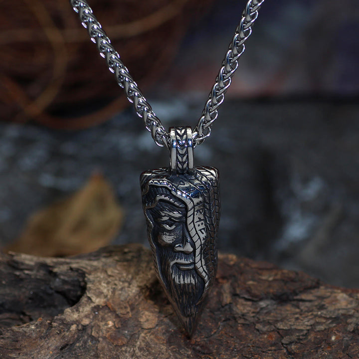 WorldNorse Allfather's Wisdom Hair Rune Necklace