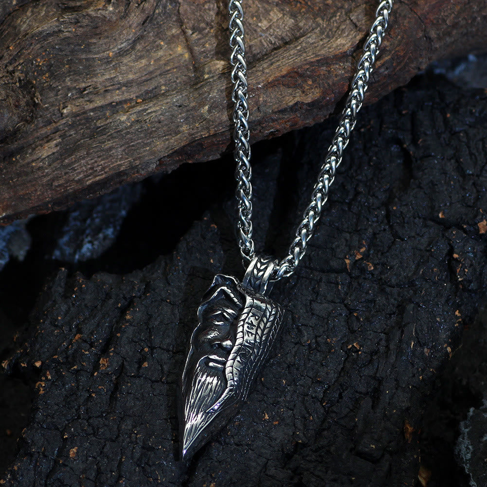 WorldNorse Allfather's Wisdom Hair Rune Necklace