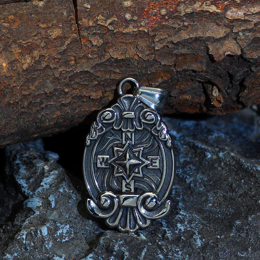 WorldNorse Nordic Compass Pendant Necklace