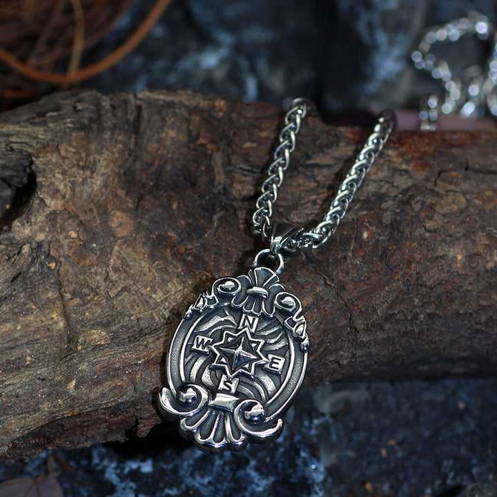 WorldNorse Nordic Compass Pendant Necklace