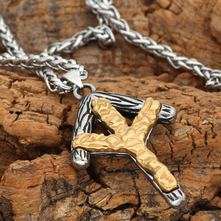 WorldNorse Viking Silver&Gold Rune Necklace