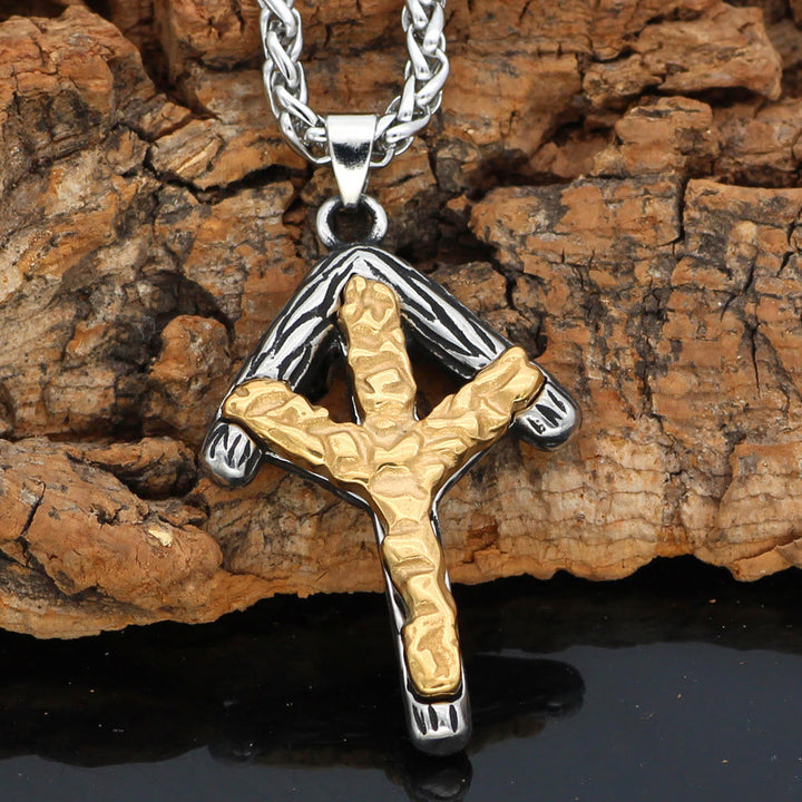 WorldNorse Viking Silver&Gold Rune Necklace