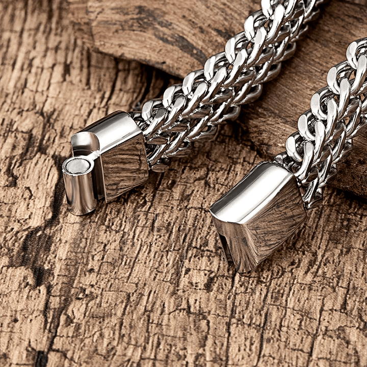 WorldNorse Classic Double Row Wheat Chain Bracelet - image 3