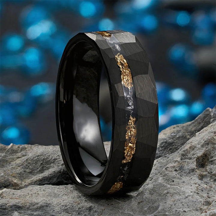 WorldNorse Gold Foil Tungsten Gold Ring