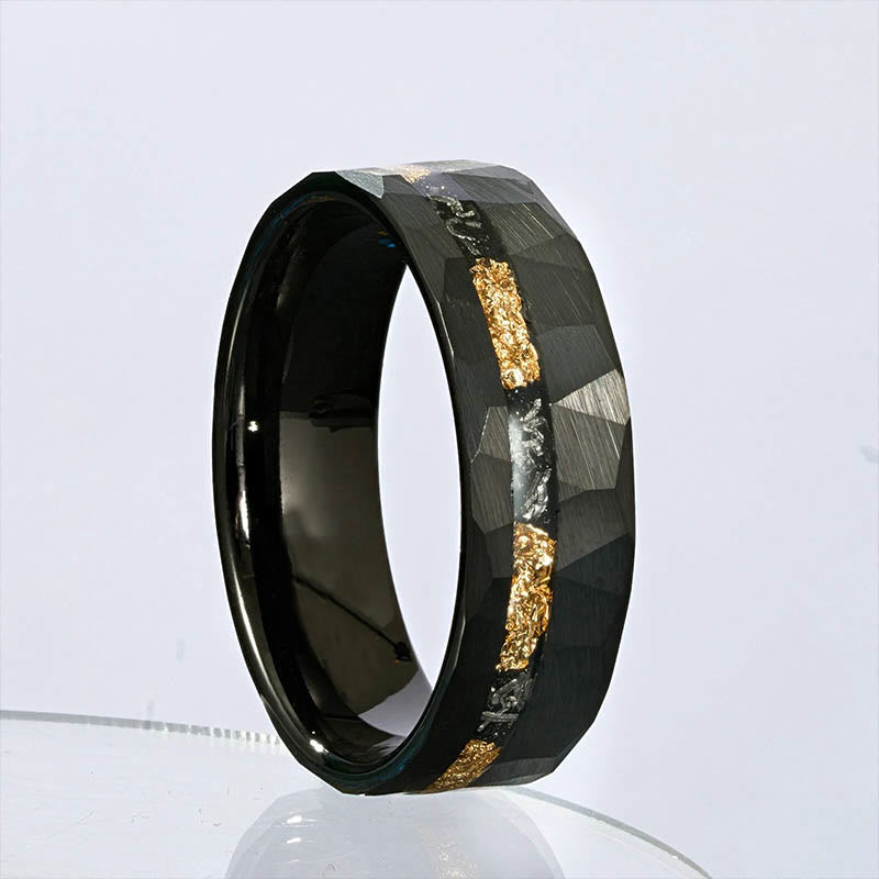 WorldNorse Gold Foil Tungsten Gold Ring