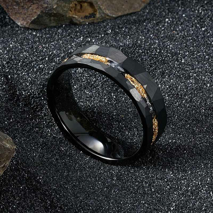 WorldNorse Gold Foil Tungsten Gold Ring