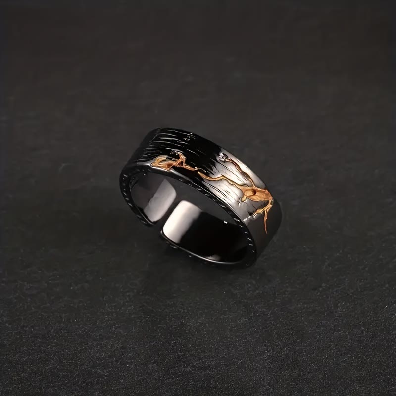 WorldNorse Golden Stone Ring - image 2
